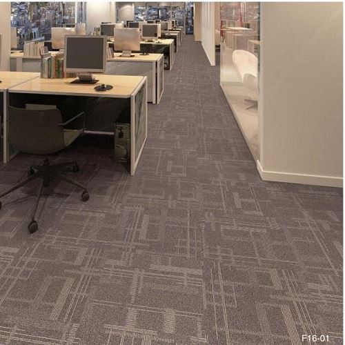 Fire Resistant Nylon Printed Carpet Tile